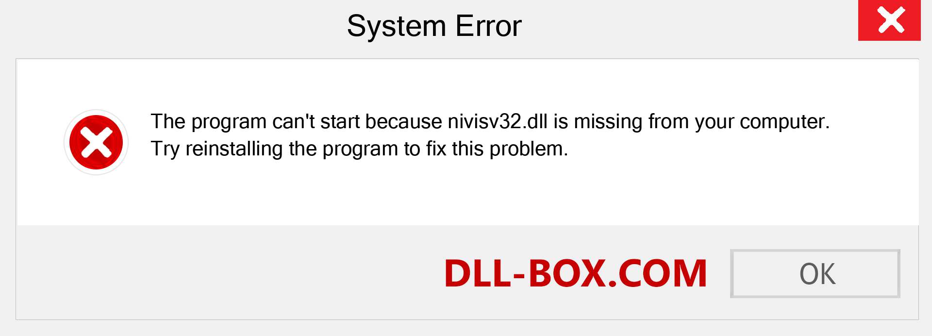  nivisv32.dll file is missing?. Download for Windows 7, 8, 10 - Fix  nivisv32 dll Missing Error on Windows, photos, images